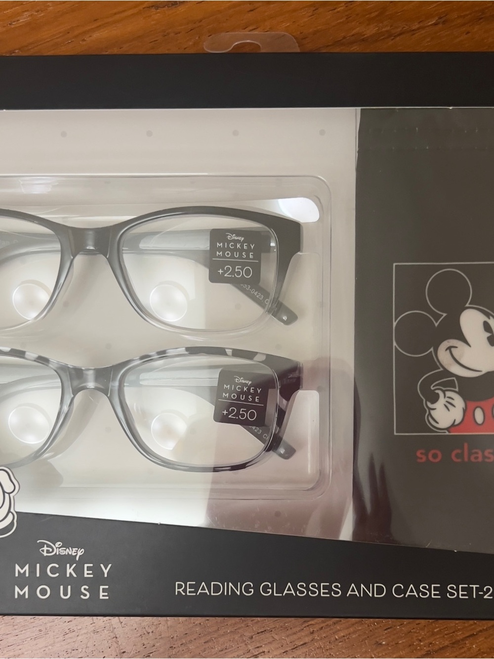 Mickey Mouse Reading Glasses Set of 2 (+2.50)